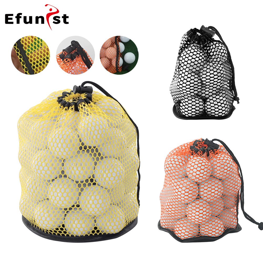 Golfbal Tas Trekkoord Zakje Multifunctionele Sport Mesh Netto Zak Kan 12/25/50 Ballen Houden Draagbare Golf organizer Golf Accessoires