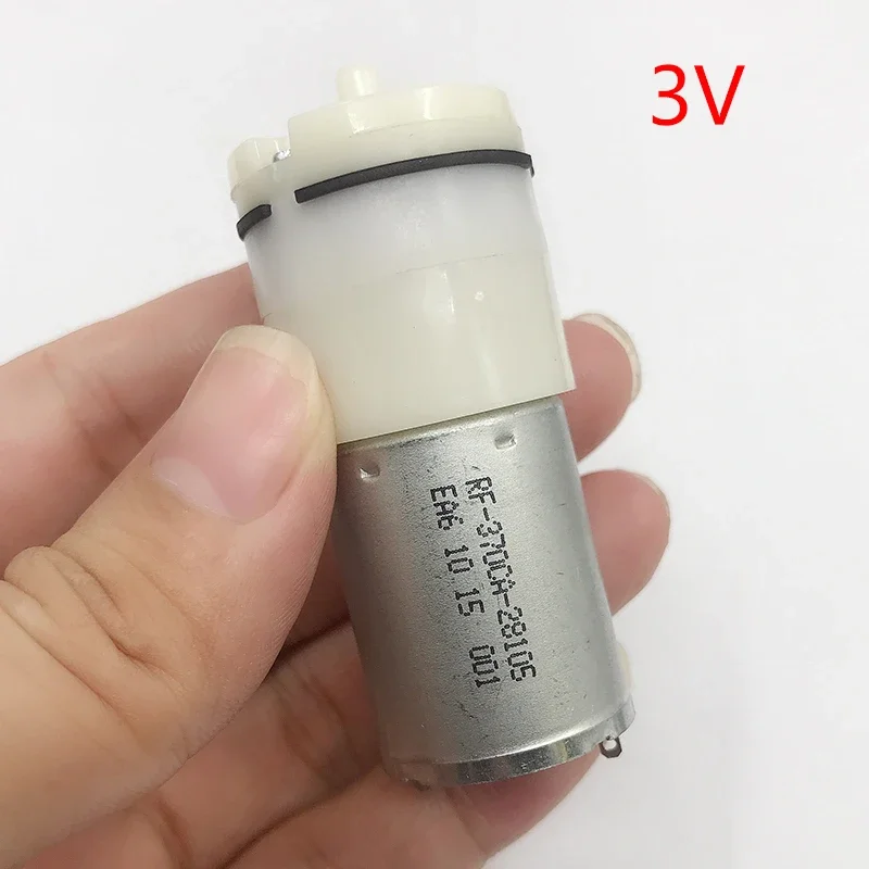 DC 3 V 3,7 V 5 V 6 V 12 V 24 V Kleine 370 Motor- Pumpe Mikro Mini Vakuum Luft Sauerstoff fließen Kontrolle Pumpe für Aquarium Fisch Wasser Panzer: Weiß