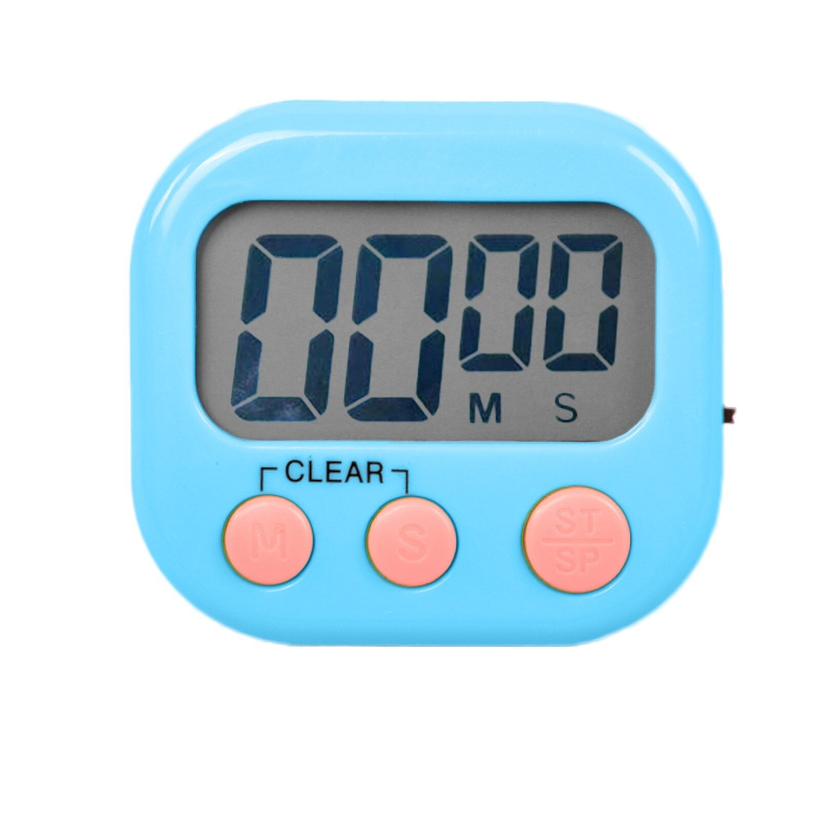 Digital Kitchen Timer, Classroom Timers for Teachers Kids, Count Up Countdown Houseworks Cooking Office Meeting Simple Clock: B