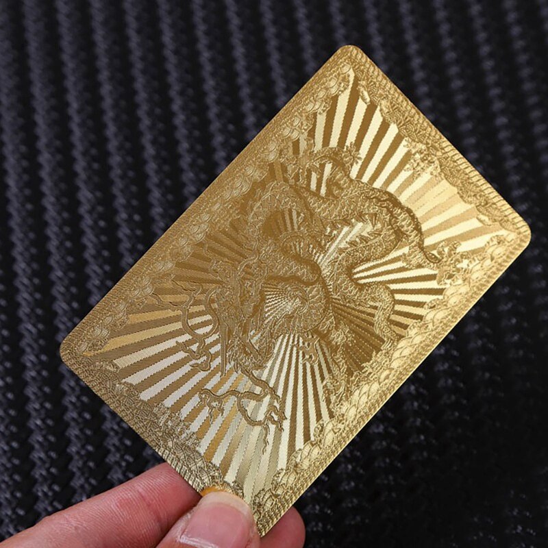 Waterproof Poker Set Deck Gold Foil Playing Cards Board Game ic Cards ...