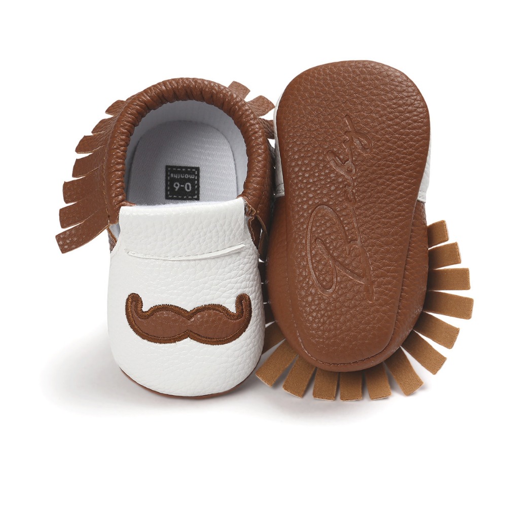 moccs baby mocassins gold pu leer baby meisjes jongens schoenen Soft Sole antislip Kwasten Pasgeboren baby Schoenen. CX79C
