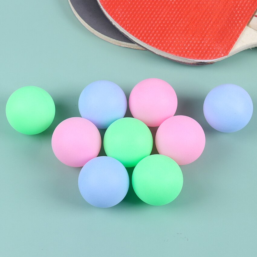 6 st pingisbollar 40mm underhållningsbordtennisbollar färgad plastboll för pingisbollar och aktivitet