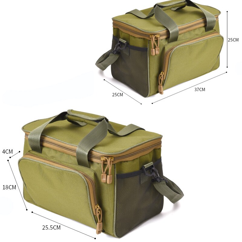 MNILOID Multifunctionele Vissen Tas Oxford Canvas Vissen Lokken Tas Visgerei Schouder Messenger Outdoor Sport Tassen Pesca