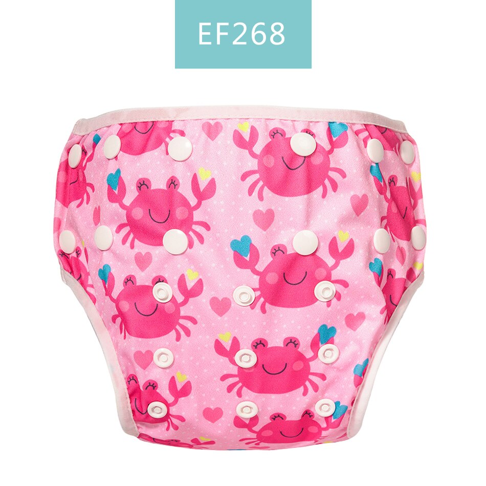 Happy Flute 1pc dziecko lato wodoodporne regulowane pieluszki tekstylne basen Pant pływanie majtki na pieluchę wielokrotnego użytku zmywalna pieluszka dla niemowląt: EF268
