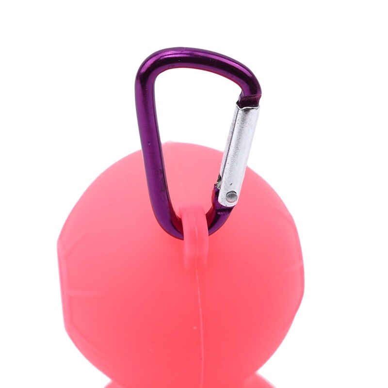 Bolsa de minigolf portátil para exteriores, soporte de 2 bolas, Mini riñonera, paquete de herramientas deportivas, pelotas de Golf, funda de silicona, funda de pelotas de Golf
