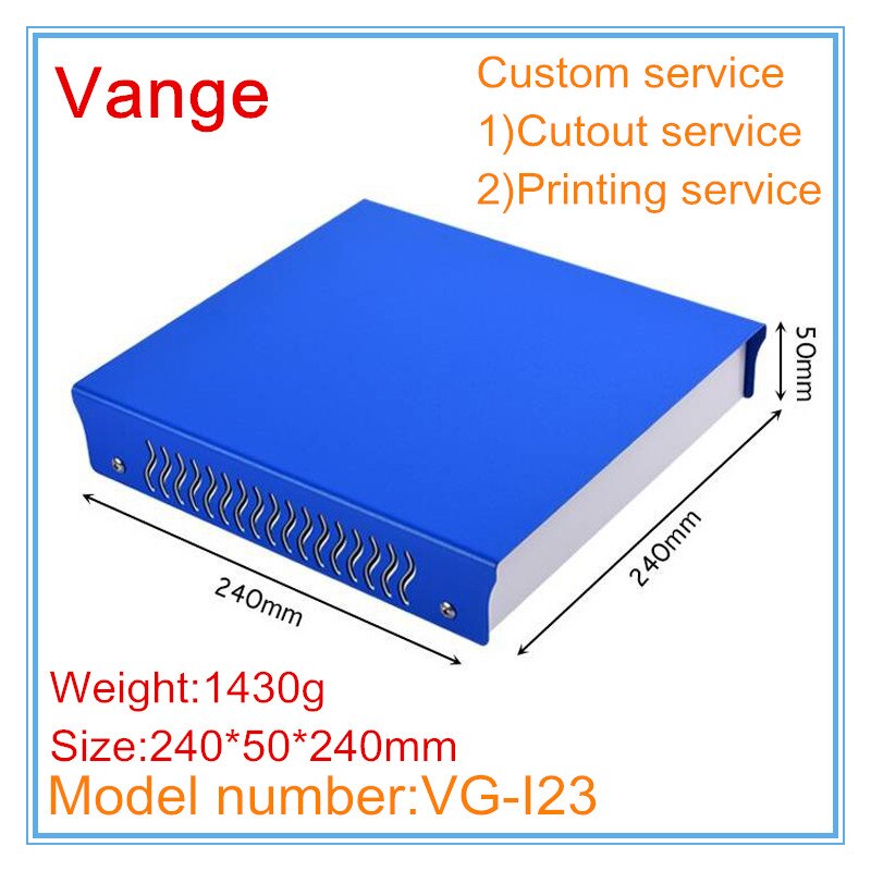 1pcs/lot sheet metal project cases electronics housing 240*50*240mm iron enclosures diy apparatus for signal repeater device