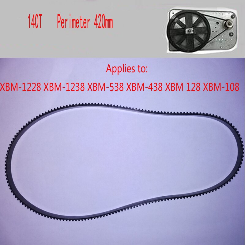 2pcs Bread Maker Parts 140T Perimeter 420mm Breadmaker Conveyor Belts Kitchen Appliance Parts