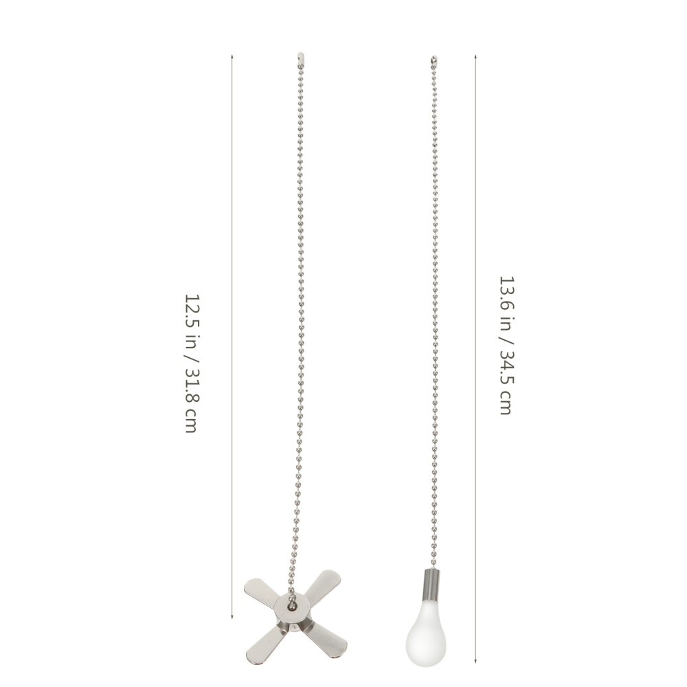 2pcs Ceiling Fan Chain Fan Pendant Chain Extender for Home Office