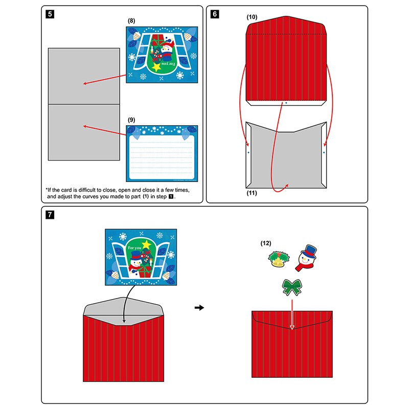 DIY Pop-up Card Christmas Teddy Bear,Handmade 3D Anniversary Greeting Paper Model,Postcard Invitation Papercraft,Toy ER-103