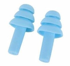 10 paar waterdichte siliconen oordopjes voor tijdens het zwemmen, oorbeschermers, geluidsreductie, beschermende oorkappen, comfortabele slaap tijdens het studeren: Lichtblauw -10 paar