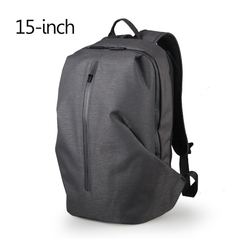 FYUZE – sac à dos Anti-vol pour hommes, sacoche tendance pour ordinateur portable 15.6 pouces 17, étanche, avec fermeture éclair pour voyage en plein air: 15 inch Black