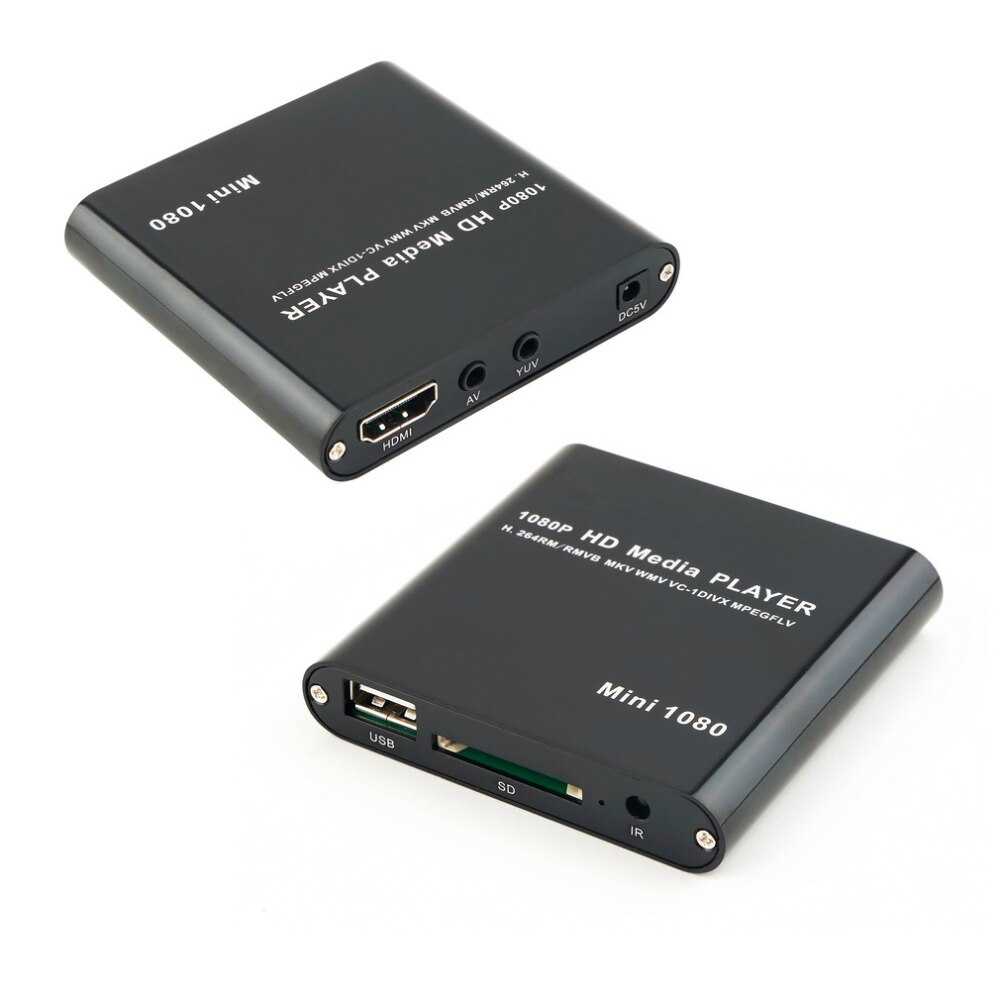 1 satz 1080 p Mini Medien Spieler MKV/H.264/RMVB voll HD mit Gastgeber Kartenleser