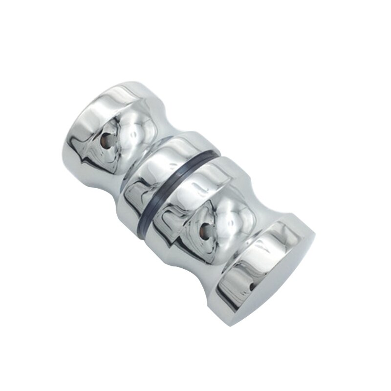 Solid Aluminum Alloy Glass Door Knob Puller Push Kitchen Bathroom Shower Cabinet Handle with Screw Home Hardware: B