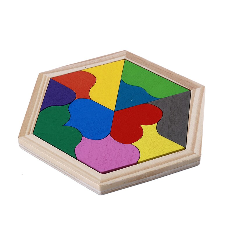 3D Geometrische Puzzel Speelgoed Kinderen Educatief Speelgoed Houten Materiaal Math Speelgoed Puzzel Children 'S Verlichting Educatief Speelgoed