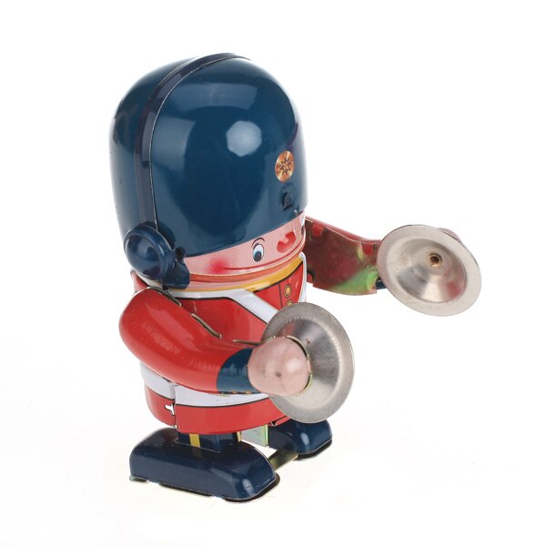 Wind Up Soldaat Bekkens Robot Model Speelgoed Clockwork Toy Collectible Met Sleutel