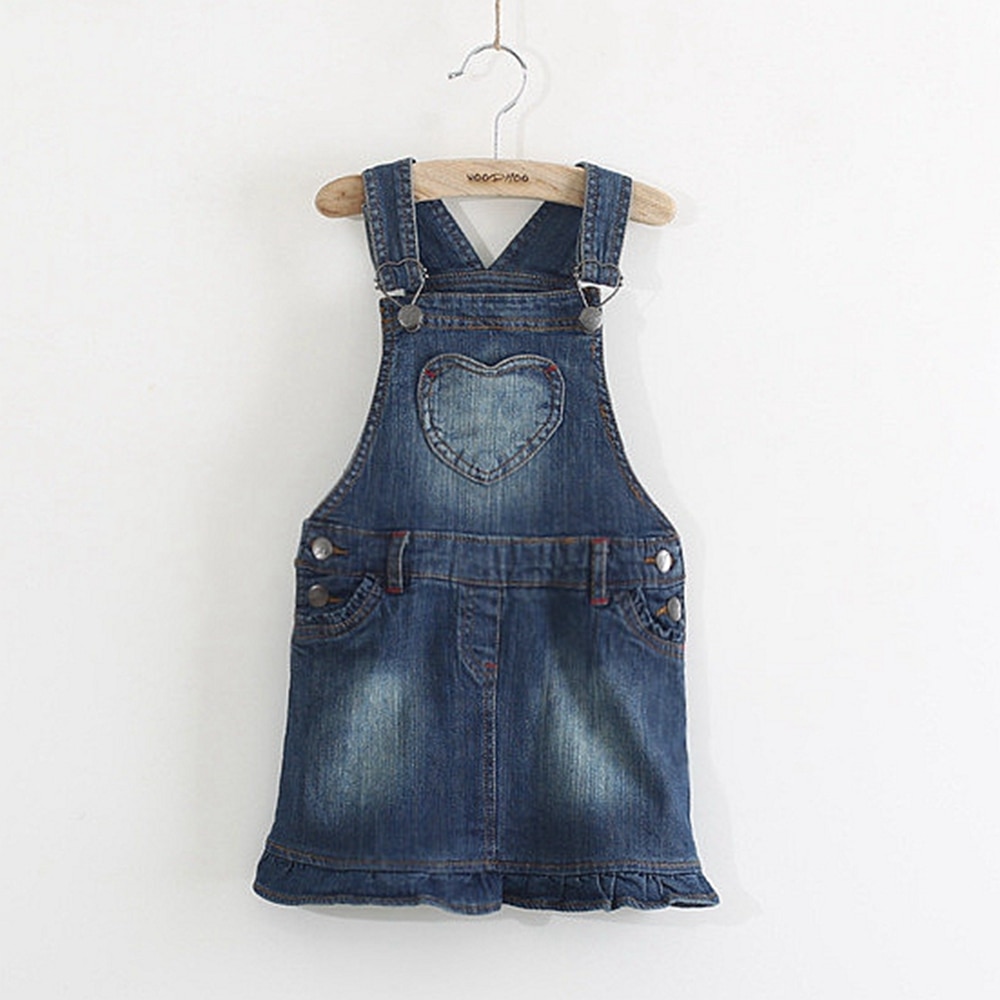 Chumhey sundress babypiger seler nederdele sommer overalls børnestropper denim smækkjole småbørnsshorts tøj bebe tøj