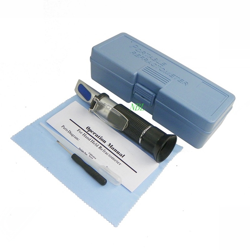 Brix ATC Refraktometer Zucker Grad Meter Zucker Schneiden Flüssigkeit Dichte Konzentration Tester 0-32% Brix Mit Einzelhandel Kasten