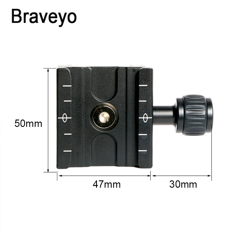 Camera Mounting Clamp QR50 Quick Release Plate Clip Aluminum With Horizontal Bubble For Arca Swiss Dslr Panoramic Tripod Head