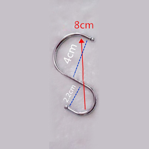 10 stk rustfrit stål s kroge køkken kødpande redskab knagetøj bøjle hænge