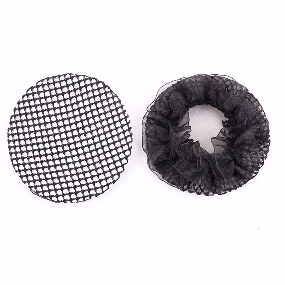 1pc Neue Mädchen Frauen Brötchen Abdeckung Snood Haarnetz Ballett tanzen skaten Häkeln Einfache Schwarz Haar Styling Zubehör Heiße: 2