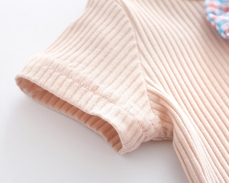 Cathery zomer baby jongens bodysuit heer schattige strik babykleding jongen katoenen korte mouwen baby jongens kleding body