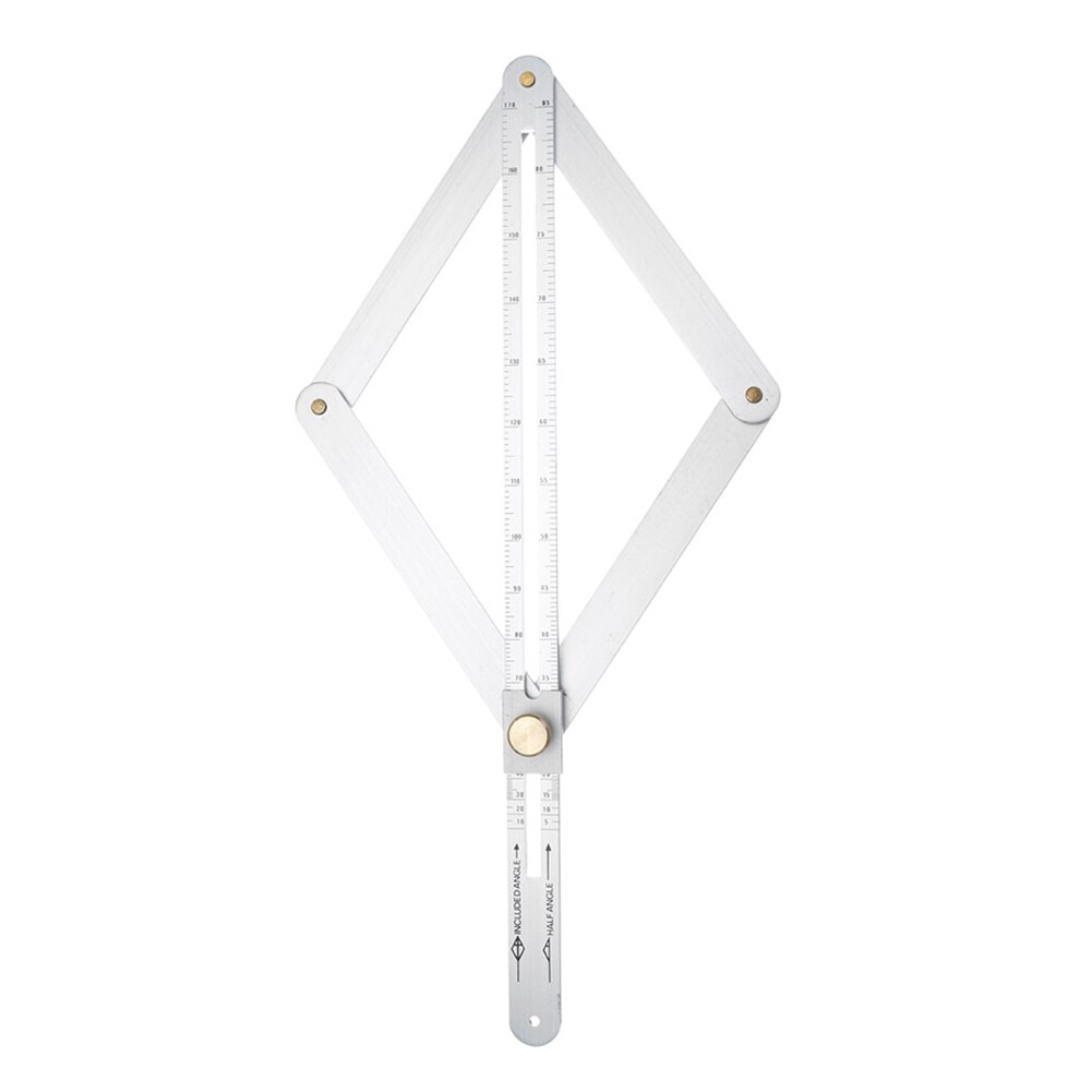 Measuring Ruler Folding Woodworking Tool Protractor Rust-proof Angles Frames for Quickly Measuring Accessories