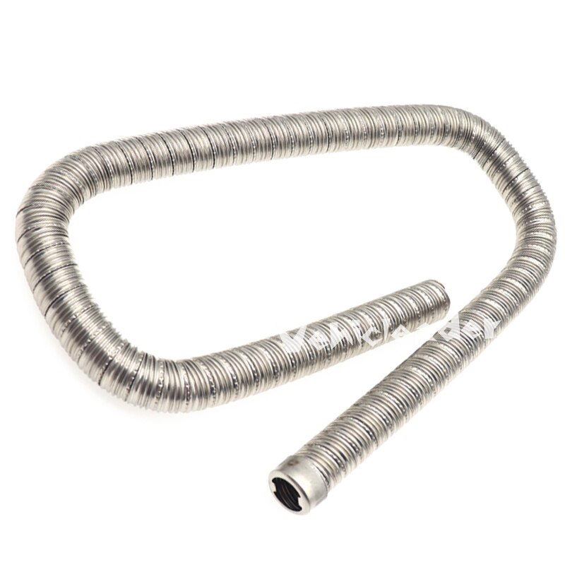 100cm 24mm dubbla lager bilvärmare avgasrör luft diesel värmare avgasslang slangledning rostfritt stål för webasto eberspacher