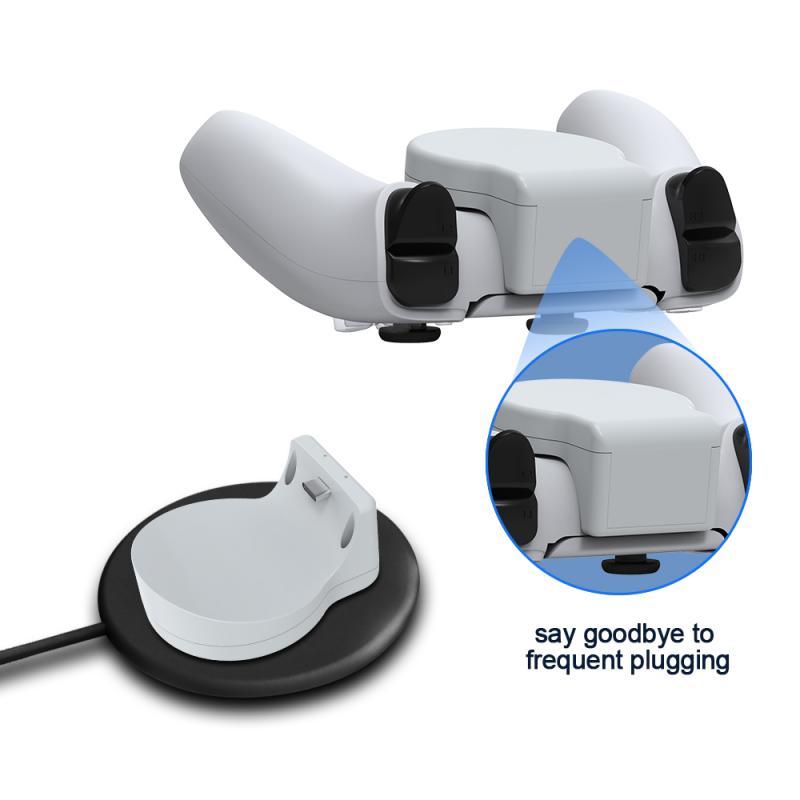 Newest Wireless Charger Adapter Game Handle Charger Fast Charging Receiver For PS5 Game Controller Accessories Handle Stand