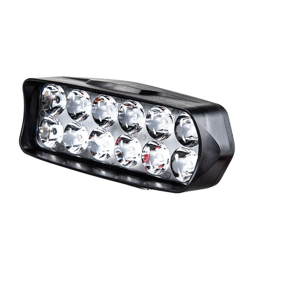 16/12/8 led-arbetsljusramp för motorcykel, strålkastare för barra, extra led-strålkastare för motorcykel, för 4 x 4 terränggående atv-lastbilar: Mörkgrå