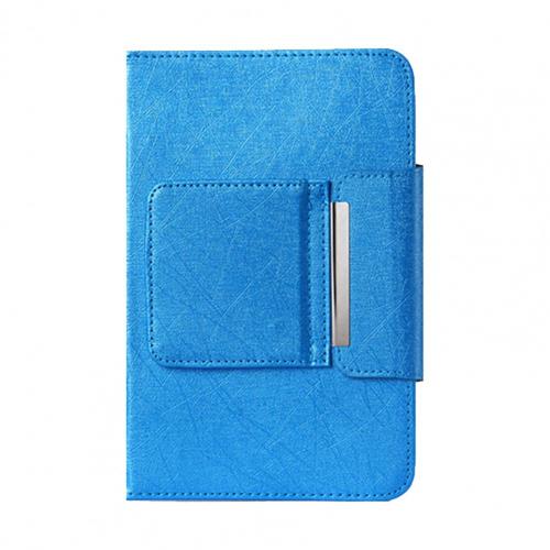 Portable Tablet Keyboard Ultra-thin Bluetooth-compatible Tablet PC Keypad Wireless Keypad Case Holder Home Office PC Keyboard: Blue