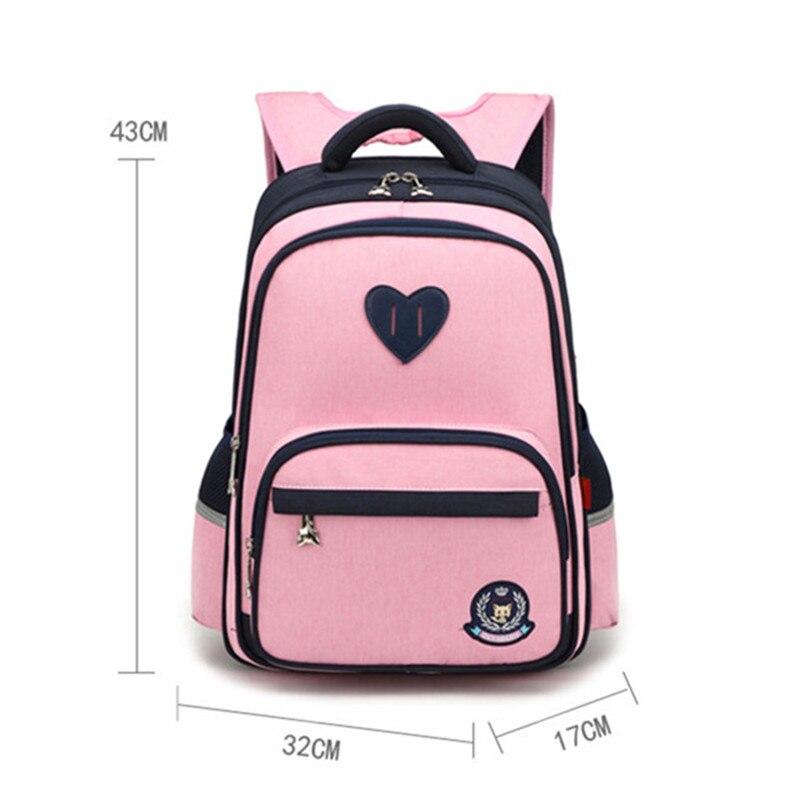 Waterdichte kinderschooltassen jongens meisjes basisschoolrugzakken kindertas schooltas orthopedische rugzak mochila infantil: Roze groot