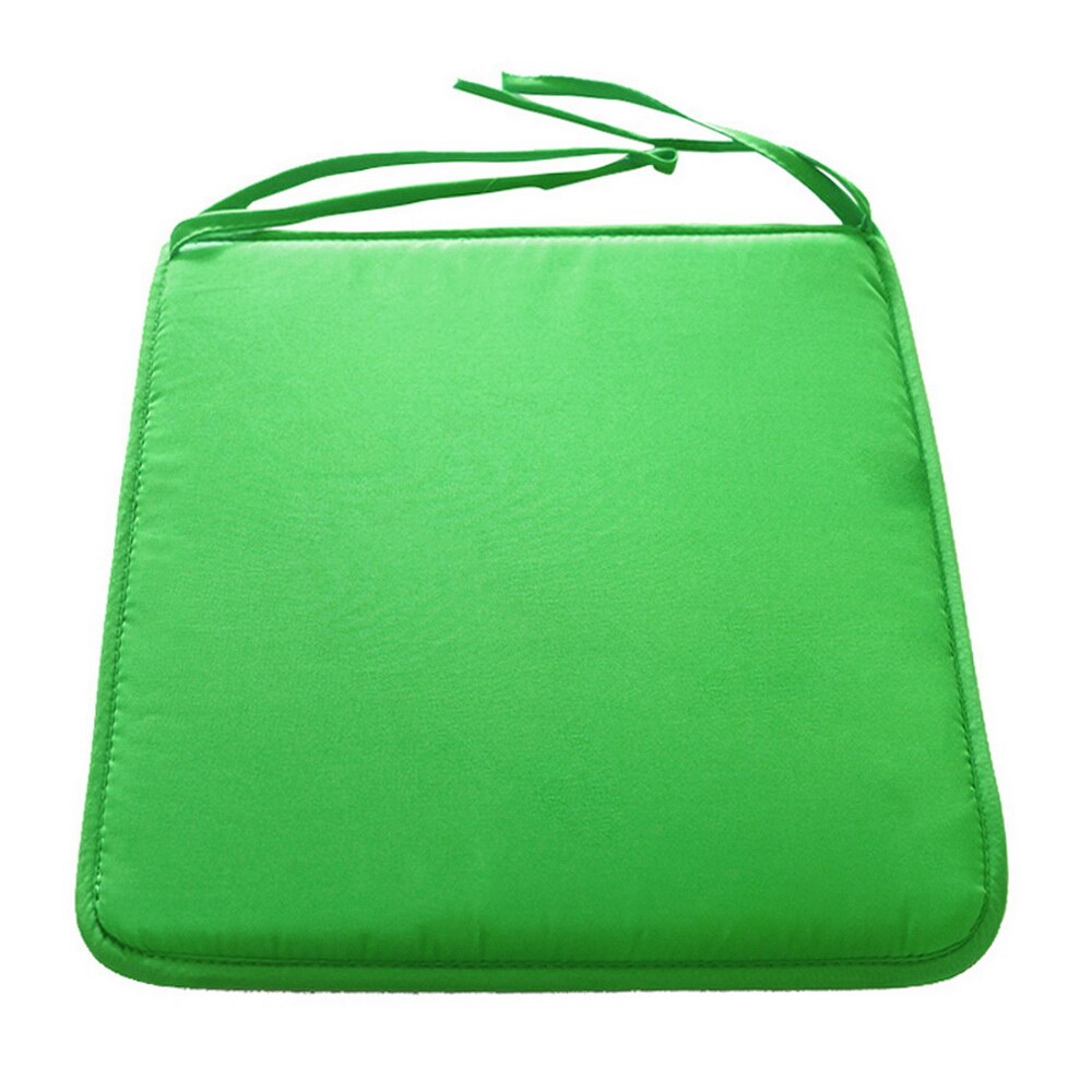 Chair Cushion Square Seat Pad Chair Pad Outer Shell Filling Dining Chair Cushion with Ties Seat Cushion Non Slip Dinging Chair: green