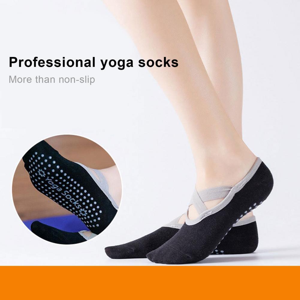 40% HOT1 Paar Yoga Sokken Ademende Zweet Absorberen Multi-Functionele Yoga Pilates Barre Sticky Grijpers Sokken Voor Vrouwen