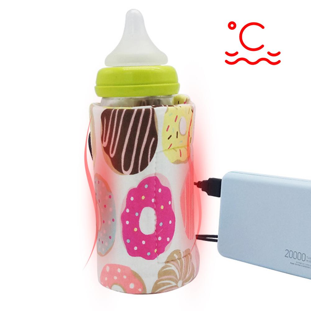 Draagbare Usb Melk Warmer Koeltas Travel Cup Warmer Baby Verpleging Fles Cover Warmer Heater Bag Zuigelingenvoeding Fles Zakken