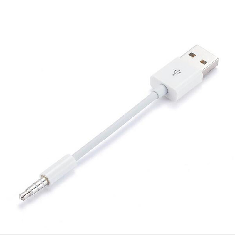 Usb Korte Charger Data Sync Kabel 3.5Mm Jack Adapter Opladen Cord Line Voor Apple Ipod Shuffle 3rd 4th 5th 6th 4/5/6 MP3 Speler