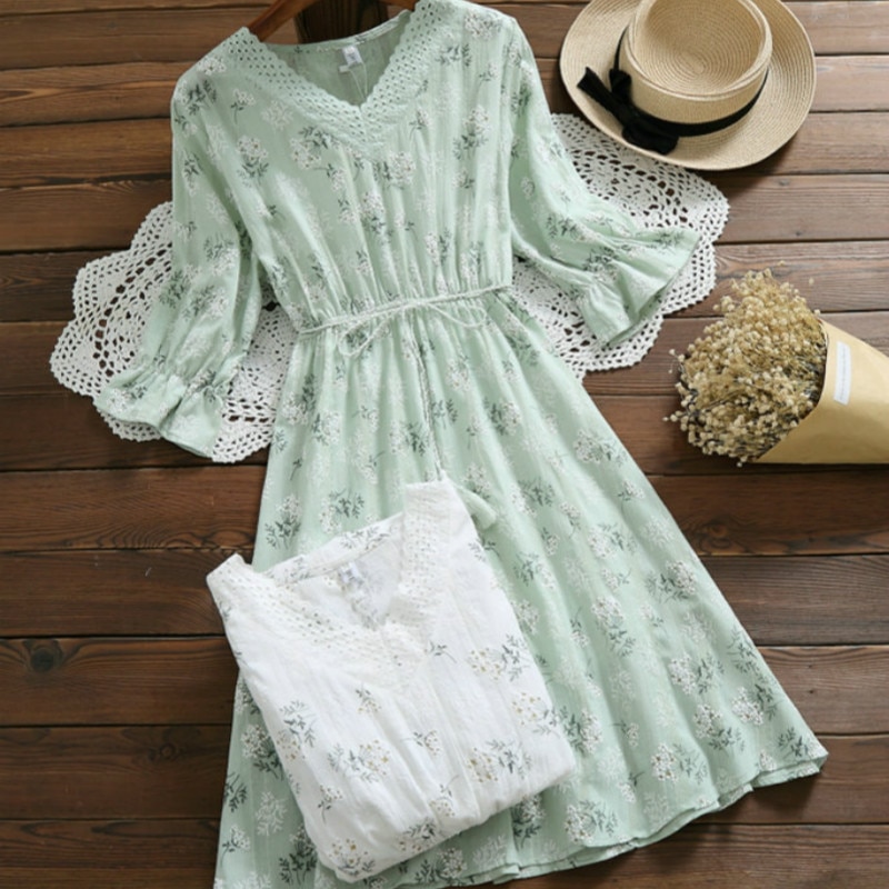 Cotton Fabric embroidery 3D printing jacquard fabric for DIY summer Dress making material