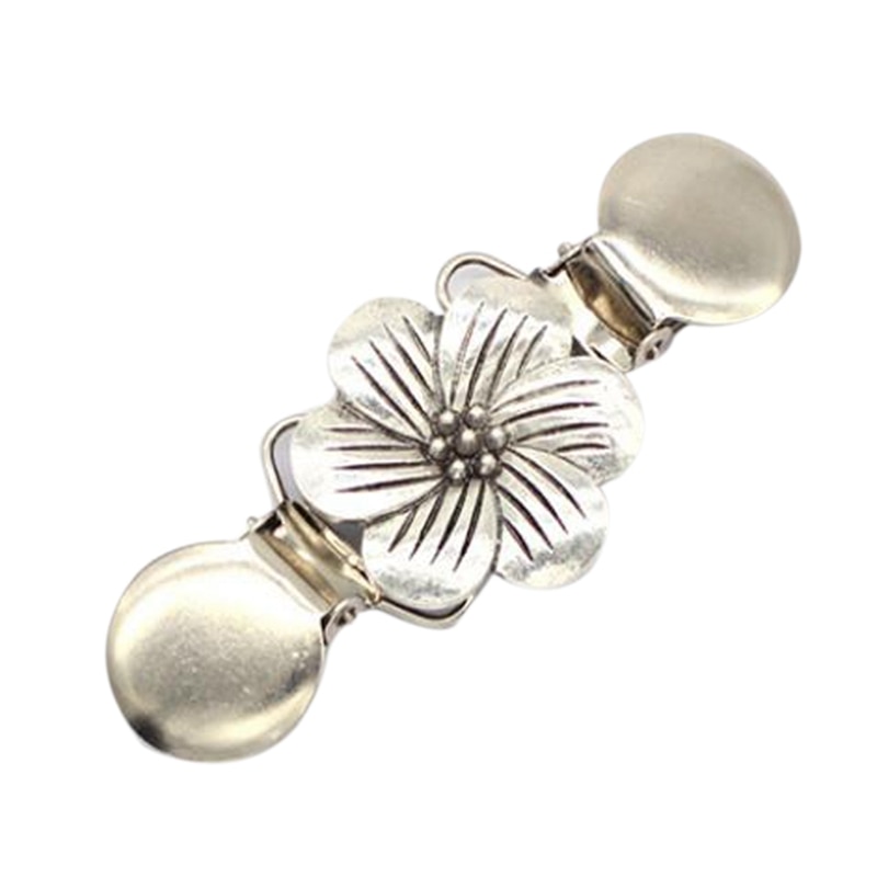 -europese en amerikaanse kleding klassieke bloemen kristal ingelegde kleding clips vrouwen vest trui blouse speld sjaal broche: Zoals weergegeven