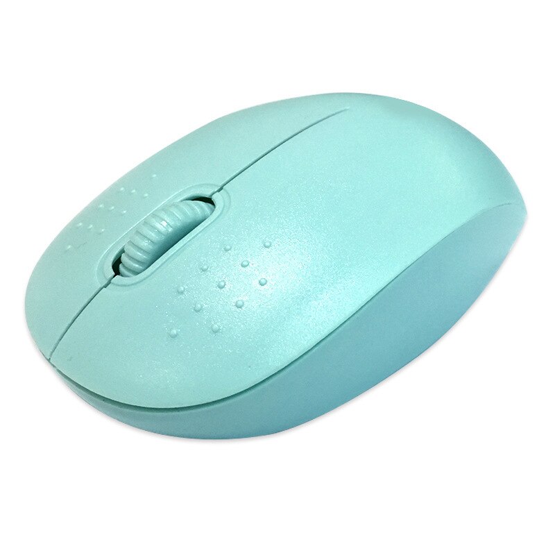 Mini Wireless Notebook Mouse Macaron Color Mouse Anti-slip Texture Roller Within 10m Connectable Ergonomic Mouse