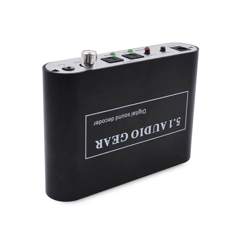 Décodeur audio numérique 5.1, son DTS/AC3/PCM, convertisseur optique vers stéréo surround numérique vers analogique HD 2 éventuelles DIF 3.5 AUX coaxial