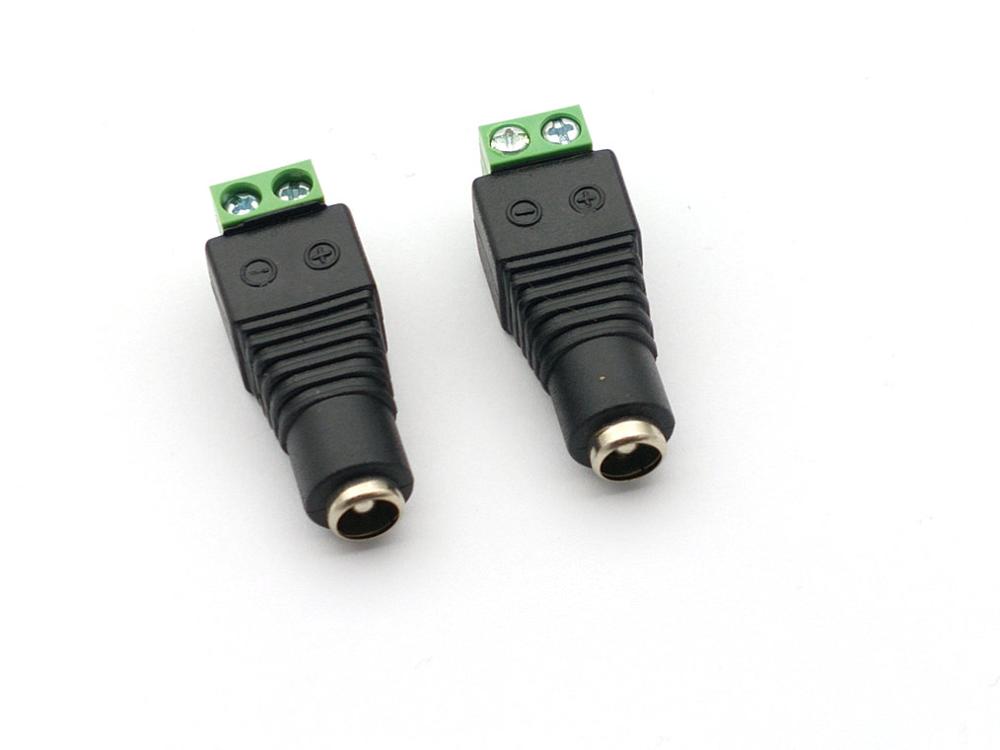 100pcs 5.5 X 2.1mm DC Power plug Female Barrel Plug Adapter Terminals