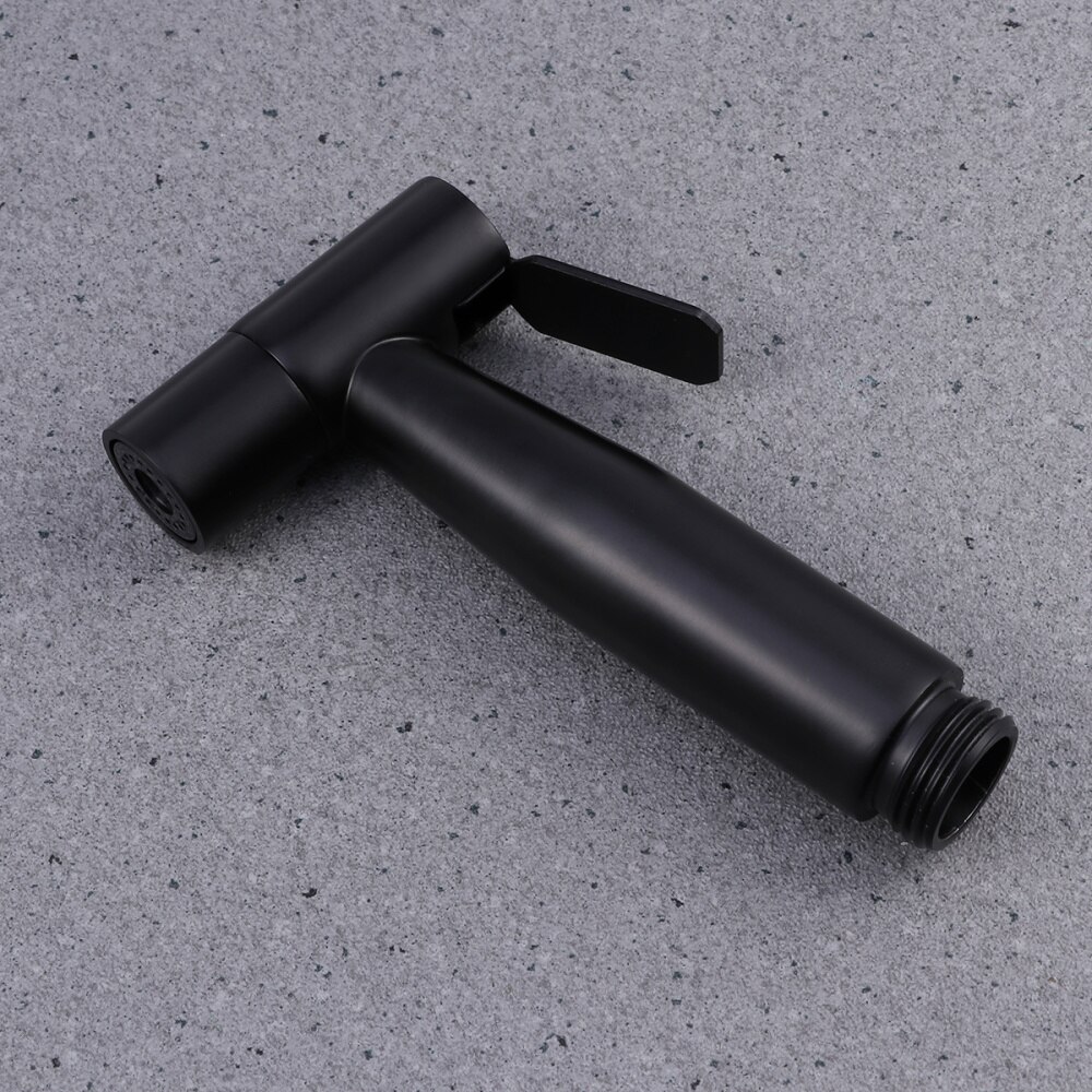 Bidet Douchekop Handheld Kleine Spray Bidet Nozzle Voor Badkamer Zelfreinigende Rvs Hand Bidet Kraan (Zwart)