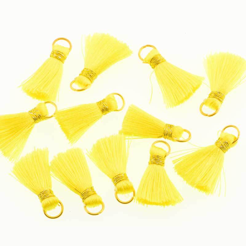 30PCS Mini Polyester Silk Tassel DIY Boho Jewelry Making Supplies Bracelet Necklace Finding Fringe Trim Pendants Small Tassels: 13
