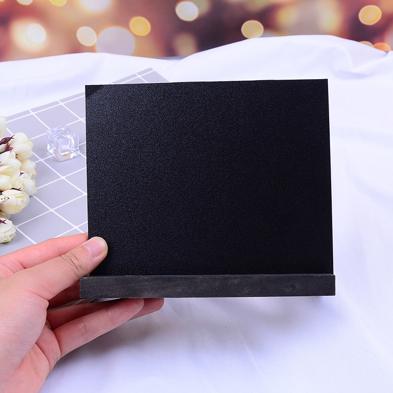 1pc Mini Wedding Kitchen Restaurant Signs Chalkboard Writing Notice Small Wooden Chalk Blackboard Message Paint Wood Board