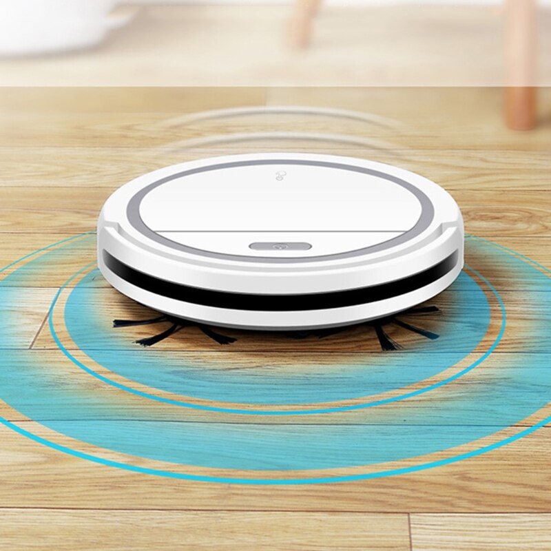 Robot Vacuum Cleaner, Strong Suction Automatic Bot Self Detects Stairs Pet Hair Allergies Friendly Robotic Home Cleaning