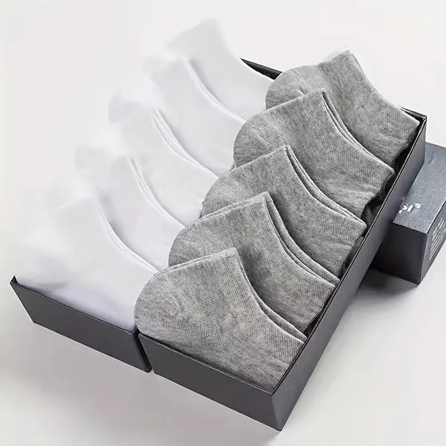 10/12/20/40 pares de calcetines náuticos para hombre, calcetines deportivos de negocios con absorción de sudor para verano y otoño, calcetines tobilleros suaves sin pilling de Color sólido: Azul oscuro
