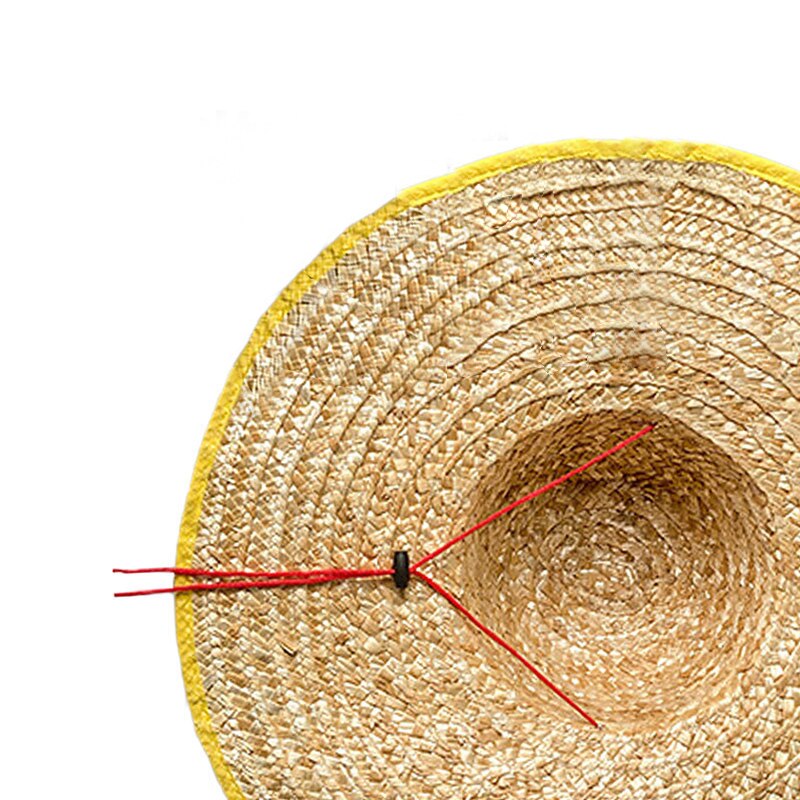Straw Hat Wheat Straw Farmer Sun Hat Labor Protection Hat Unisex Sun Protection Panama Hat Sun Protection Hat