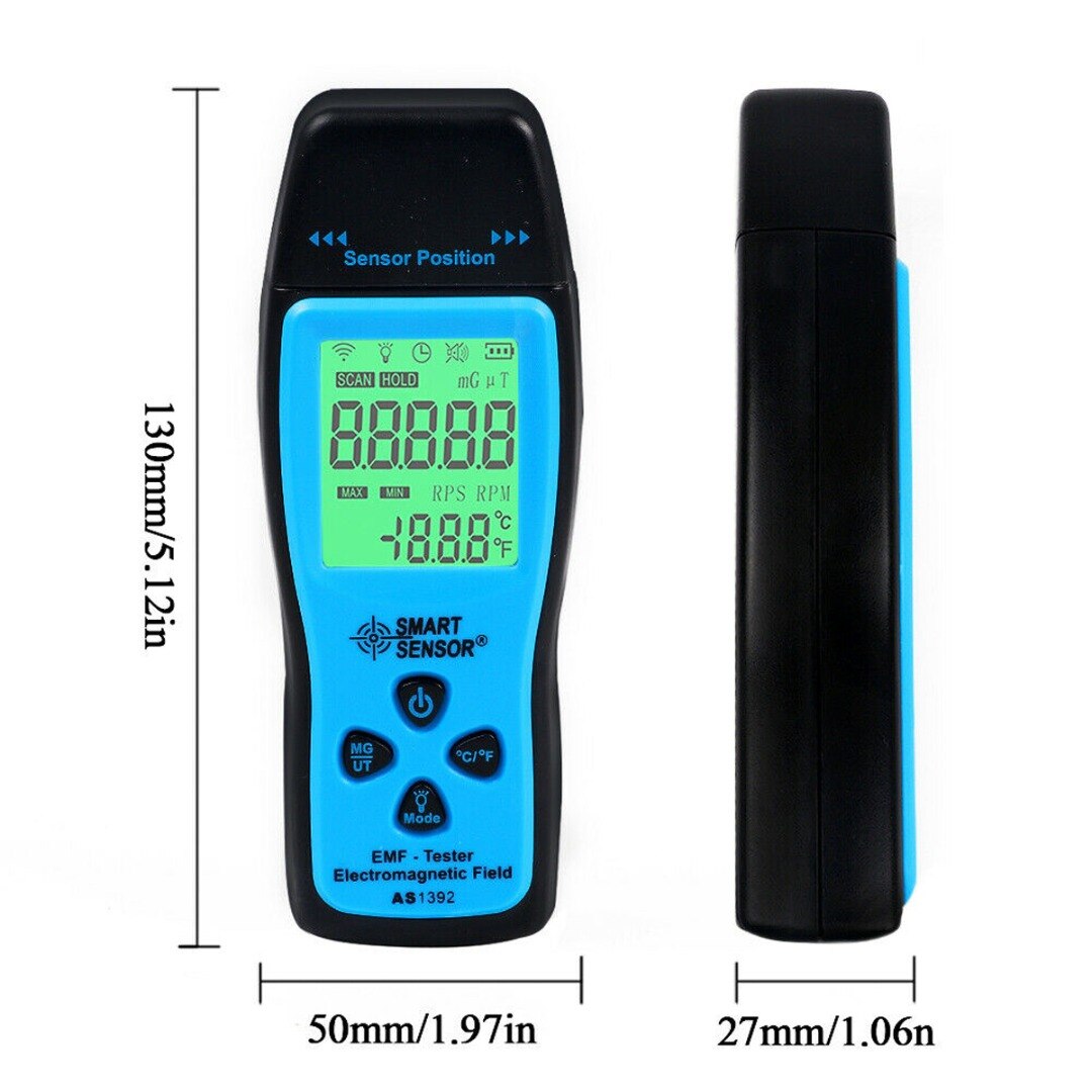 1pc Electromagnetic Radiation Detector Tester Electric Field Radiation And Magnetic Field Emission Electrical Instruments