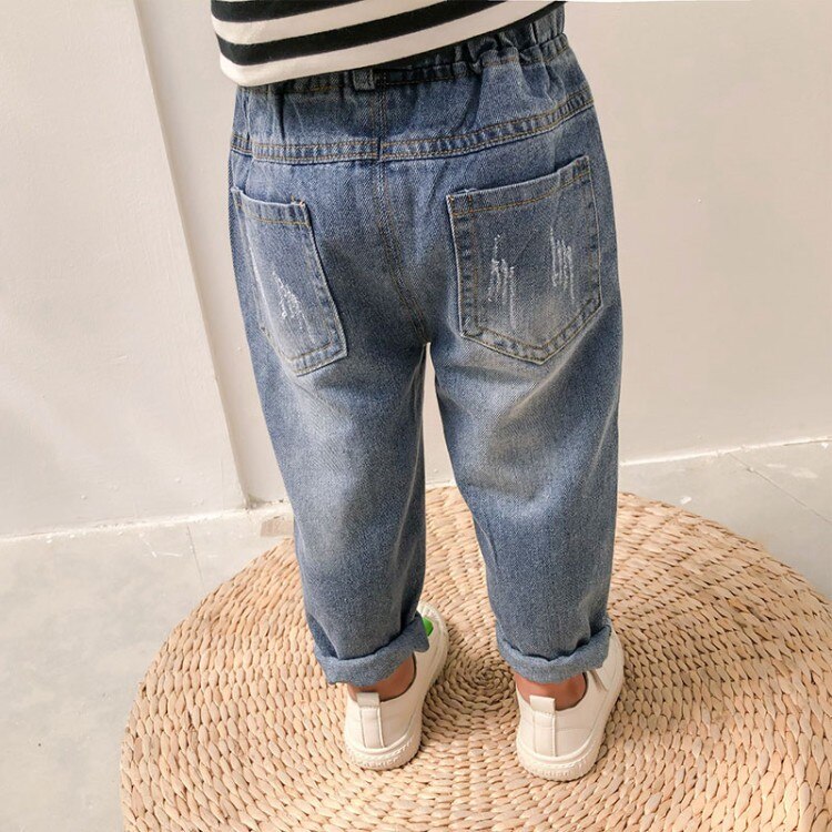 Abbigliamento per bambini ragazzi Jeans larghi Harlan pantaloni classici abbigliamento in Denim per bambini Trend pantaloni lunghi pantaloni Casual per neonato