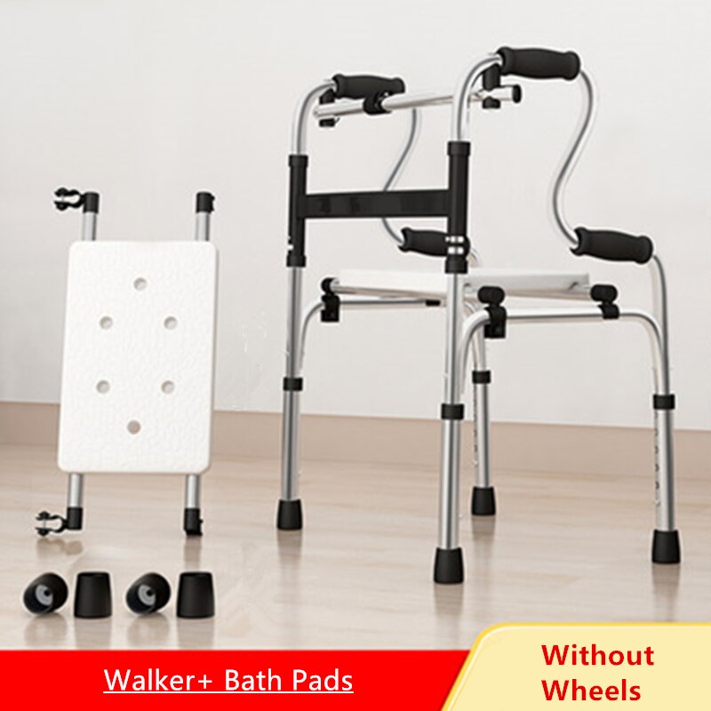 Jaycreer folde rollator med hjul eller uden hjul
