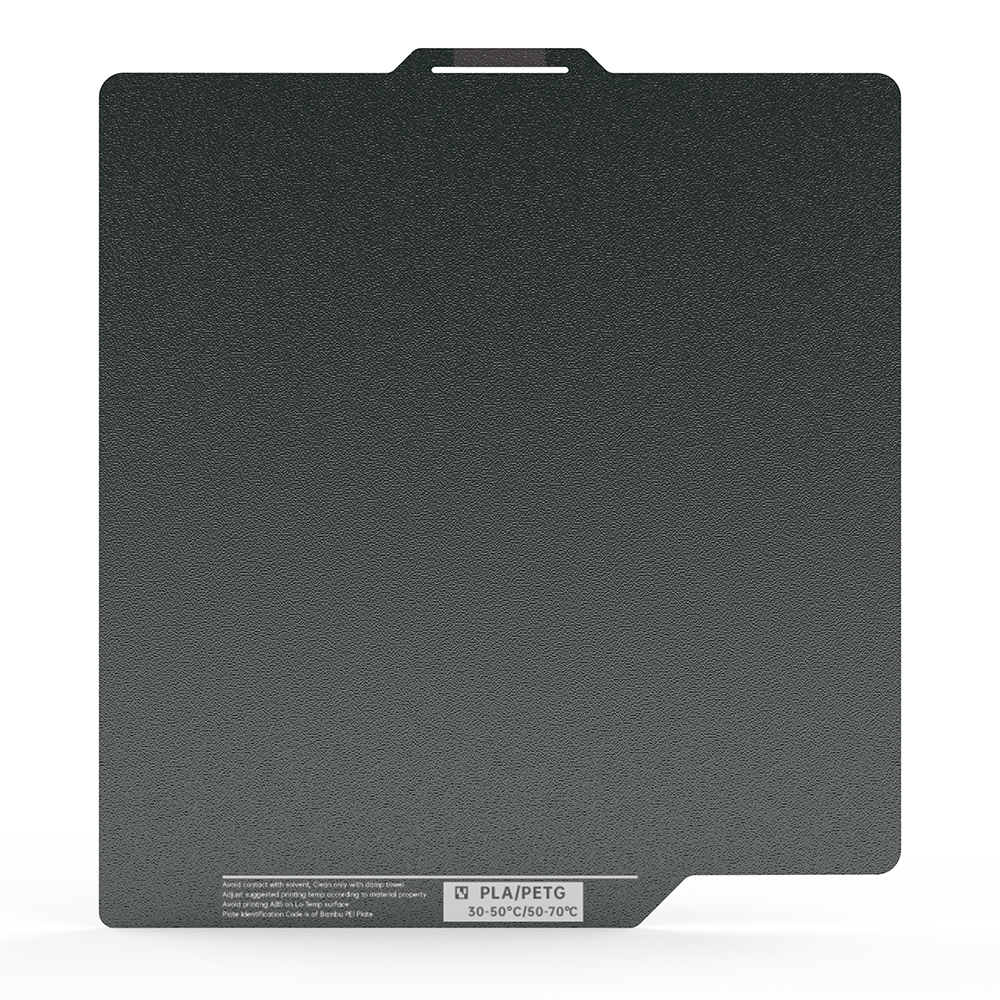 BIQU Panda plaque de construction revêtement CryoGrip sans sabot 257x257mm acier à ressort Double face texturé pour imprimante 3D BambuLab P1P P1S A1: 2.25MM / Rouge